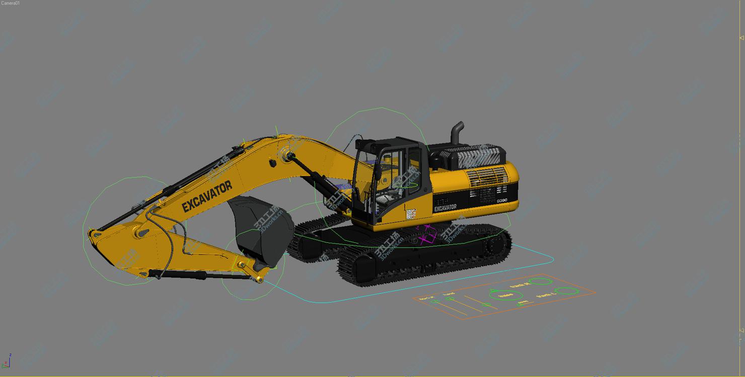 images/goods_img/20210113/Rigged Crawler Excavator Generic/2.jpg